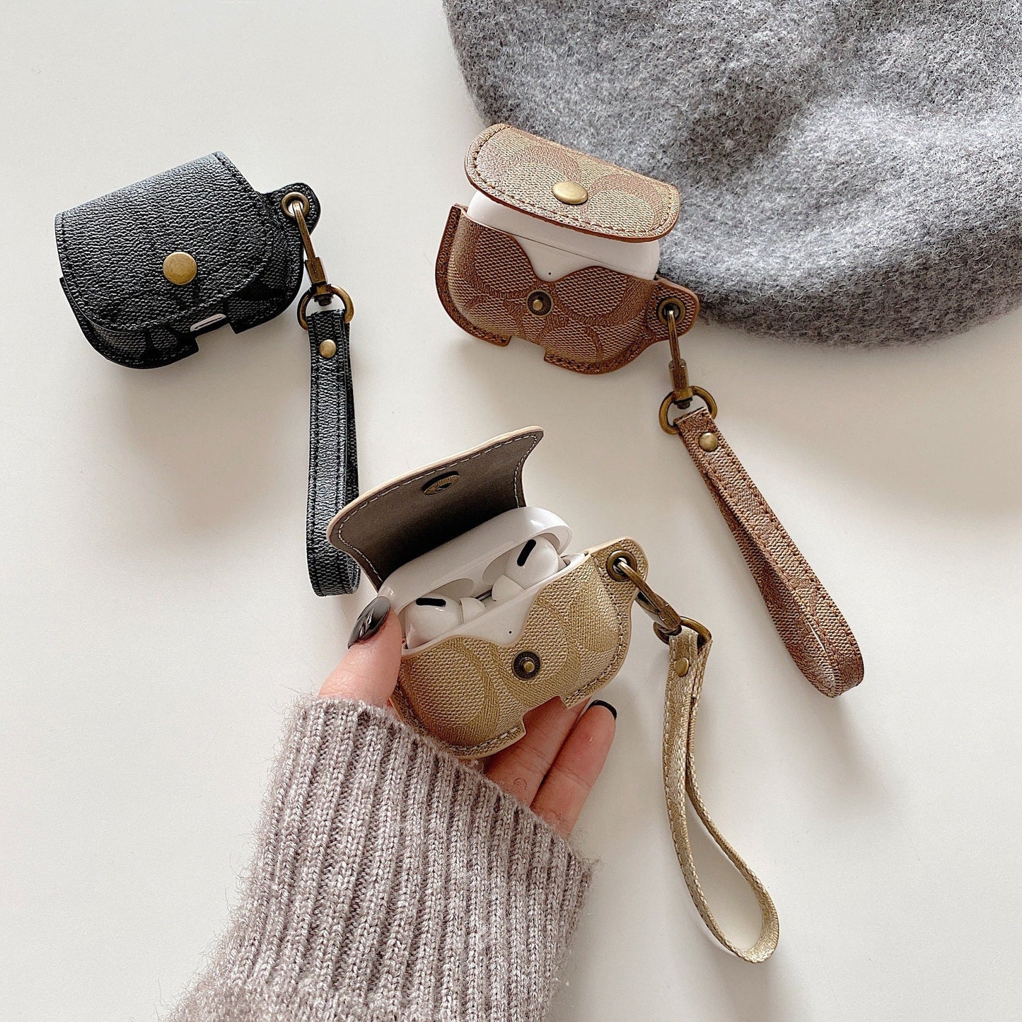Lædertræner AirPods 3. Generation Case Black-CC231215