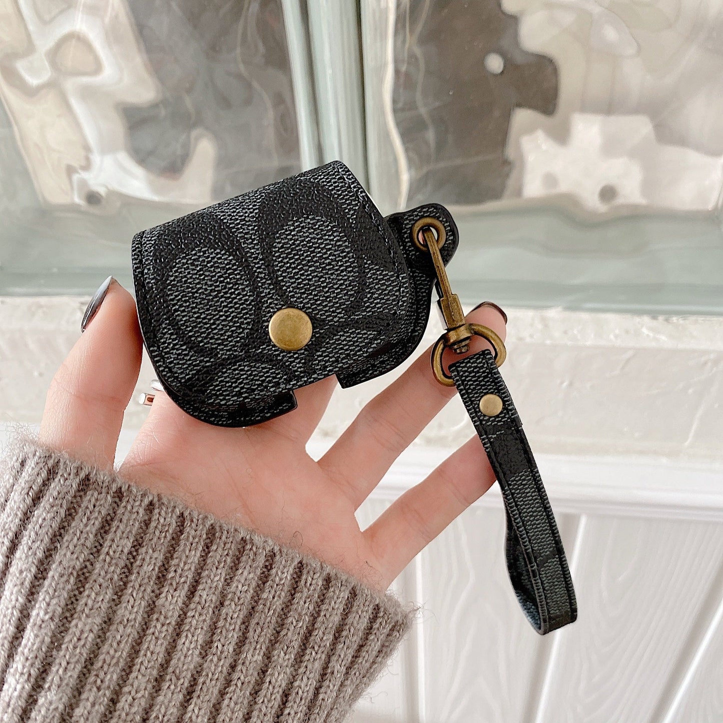 Lædertræner AirPods 3. Generation Case Black-CC231215