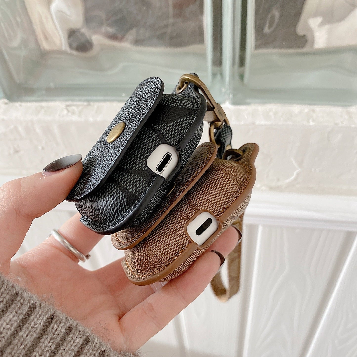 Lædertræner AirPods 3. Generation Case Black-CC231215