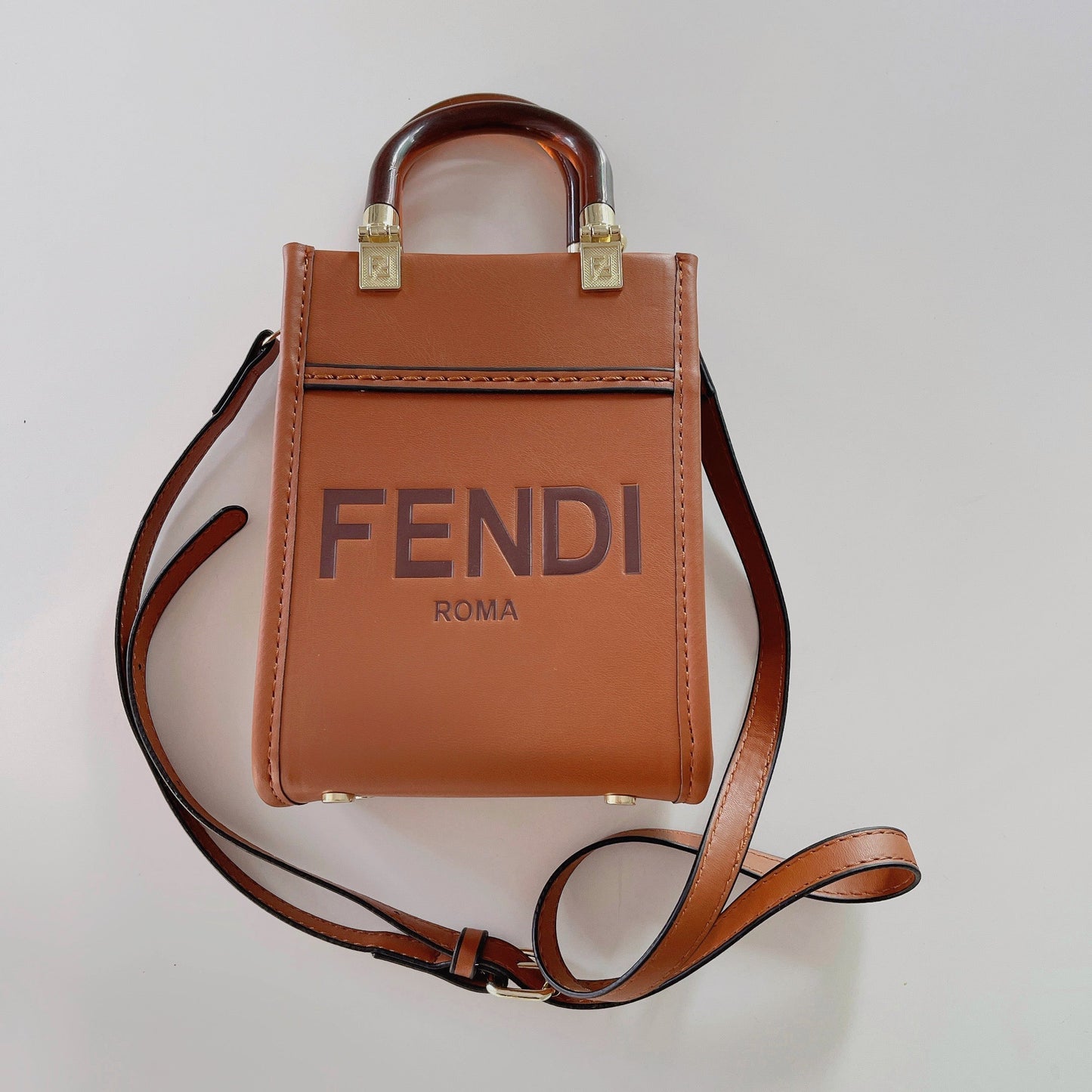 Luxe Texture Leather Handbag 010
