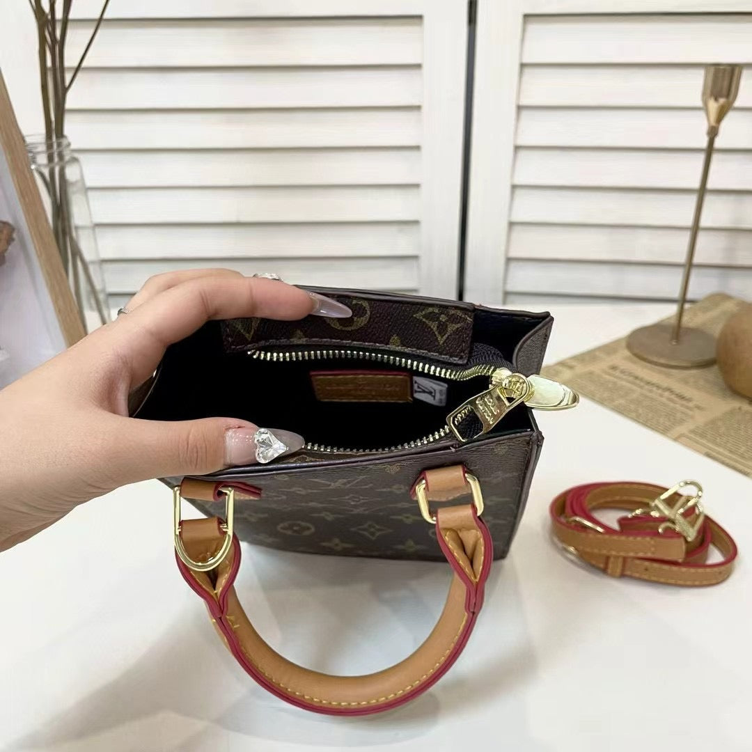 Handbag tal-Ġilda Luxe Tessut 009