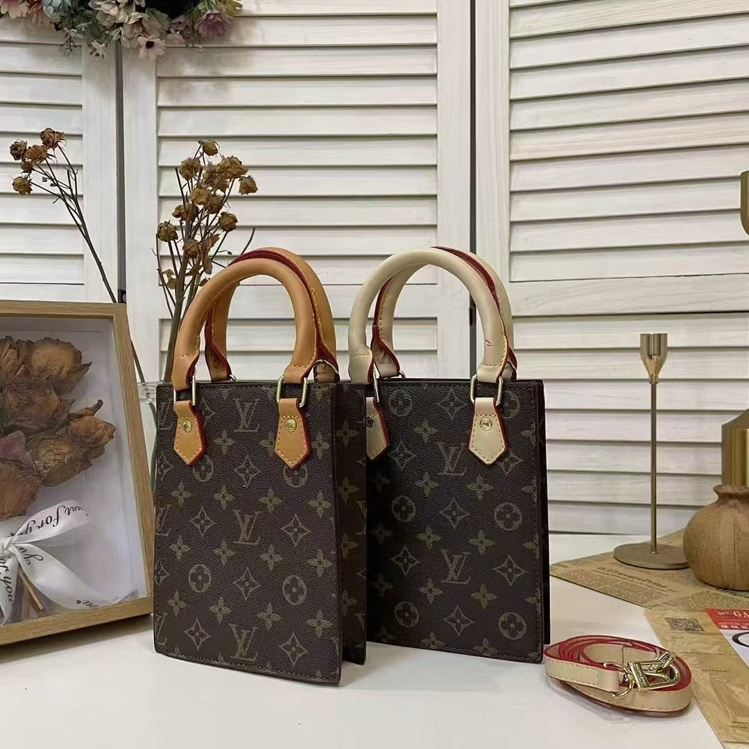 Handbag tal-Ġilda Luxe Tessut 009
