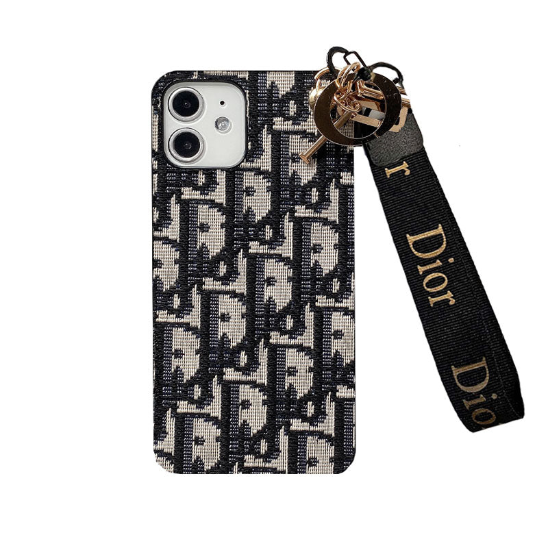 CD iPhone Case with Strap Black-GS240315