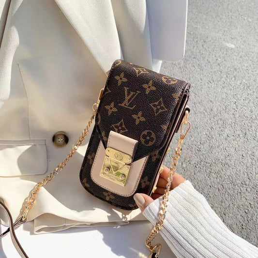 Sac de téléphone en cuir crossbody 022